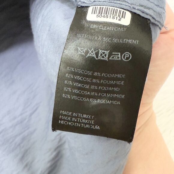 Women Anthropologie The Dylon Long-Sleeve Wide-Placket Top Denim Blue Medium - Picture 7 of 8